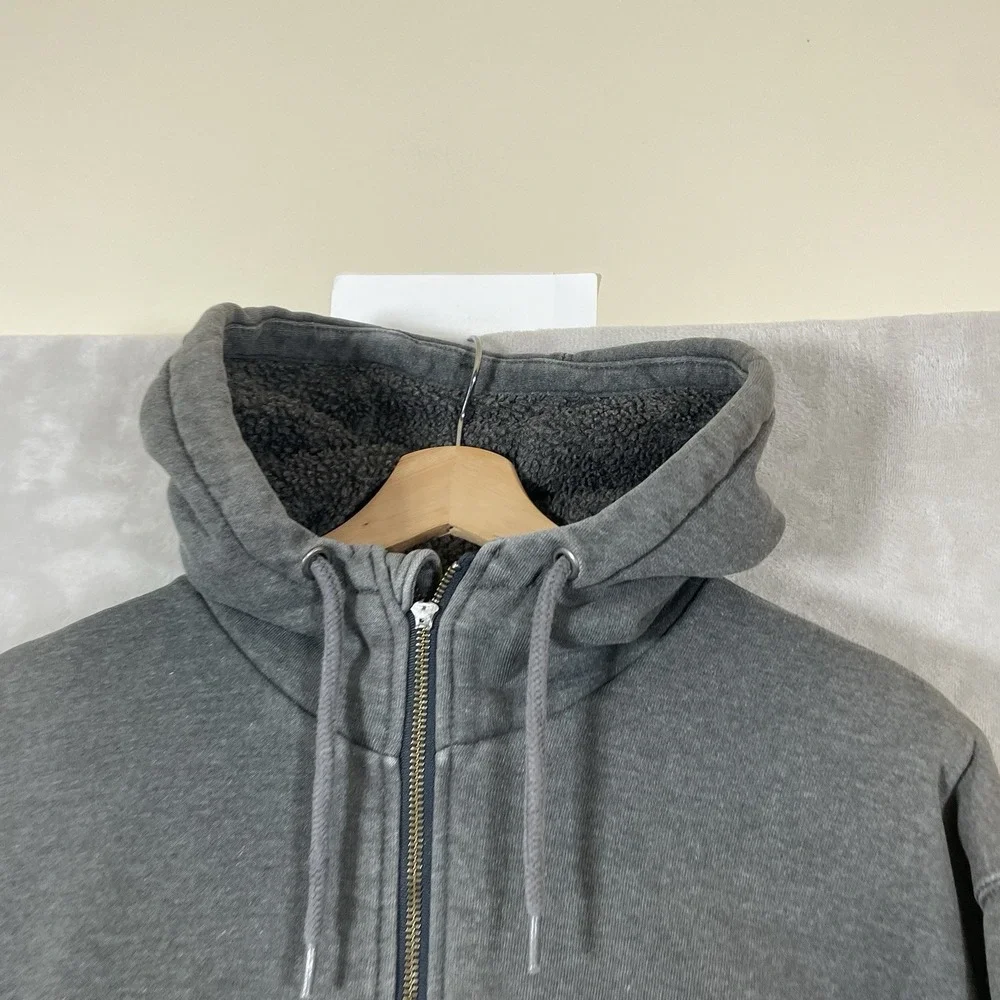 Carhartt Sherpa Lined Hoodie Mens Large Rain Defender Full Zip Jacket 103308